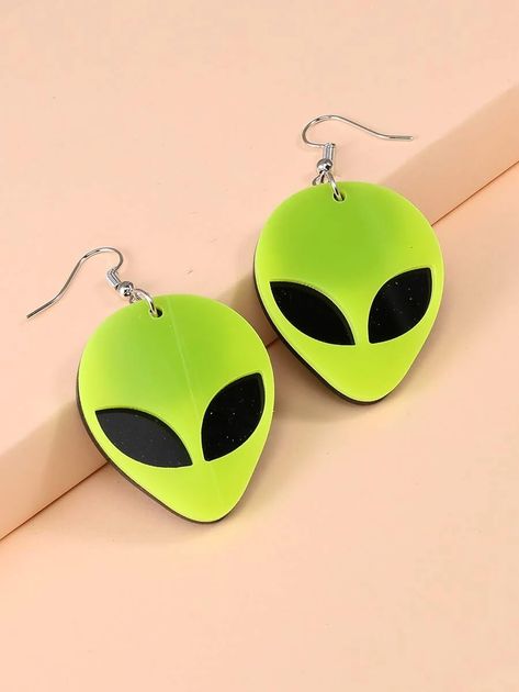 Alien Design Drop Earrings | SHEIN USA Earrings Shein, Alien Design, Pendant Necklace, Drop Earrings, Festival, Pendant, Free Shipping, Design