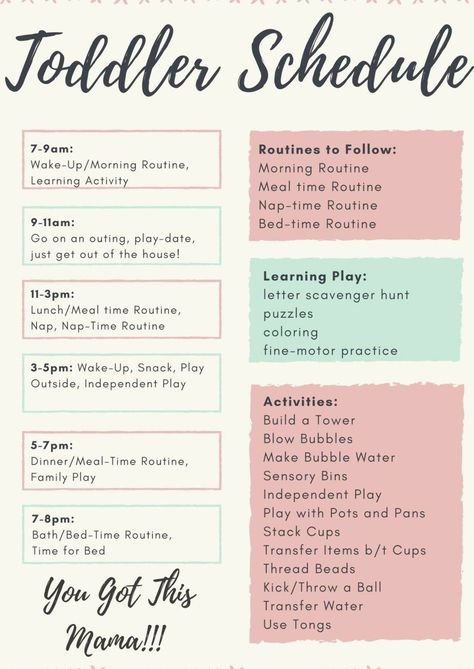 Toddler Routine, Toddler Schedule, Kids Schedule, Smart Parenting, Montessori Baby, Parenting Toddlers, Toddler Learning Activities, Toddler Fun, Parenting Skills