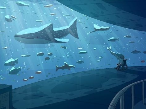 Aquarium Drawing, Aquarium Aesthetic, Fantasy Inspo, Sun Projects, Japanese Artists, Phone Themes, 귀여운 동물, Sharks, Artwork Design