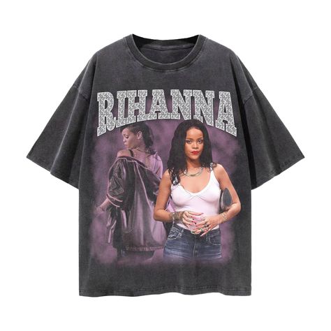 #Rihanna #Badgalriri #RnB #Bootleg #Bootlegtee #Vintageraptee #Bootlegraptee Graphic Tees 90s, Vintage T Shirt Design Graphic Tees, Celebrity Graphic Tees, Rapper Tshirts, Rappers Shirts, 90s Shirts Graphic Tees, Bootleg Shirt Design, Aesthetic Shirt Design, Graphic Tees Rappers