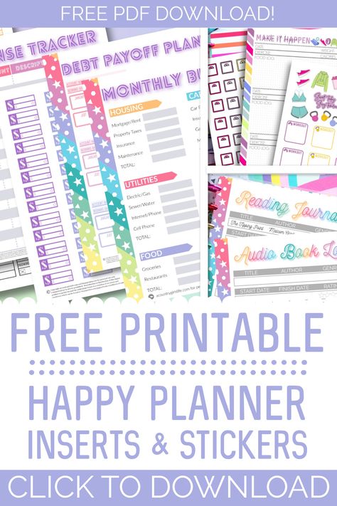 Happy Planner Pages Free Printable, Happy Planner Notes Printable Free, Happy Planner Ideas Beginner, Happy Planner Template, Mini Planner Printables Free, A6 Printables Free, Calendar Stickers Printable Free, Undated Planner Printables Free, Happy Planner Free Printable Templates