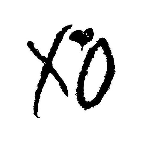 Simply XØ Xo Logo The Weeknd Png, Xo Tattoo Design, Xo Weekend Tattoo, Xo The Weekend Tattoo, The Weekend Tattoo Xo, X O Tattoo, Starboy Drawing, Starboy Sticker, Xo Sticker