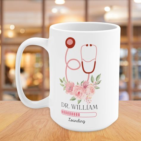 Customizable Doctor Mug, Future Doctor Gift Mug, Personalized Doctor Coffee Mug, Doctor Loading Mug, Mug for Future Doctors - Etsy Argentina Doctor Loading, Future Doctor Gifts, Regalos Ideas, Doctor Mug, Medical Careers, Future Doctor, Doctor Gift, Customised Mugs, Cup Ideas