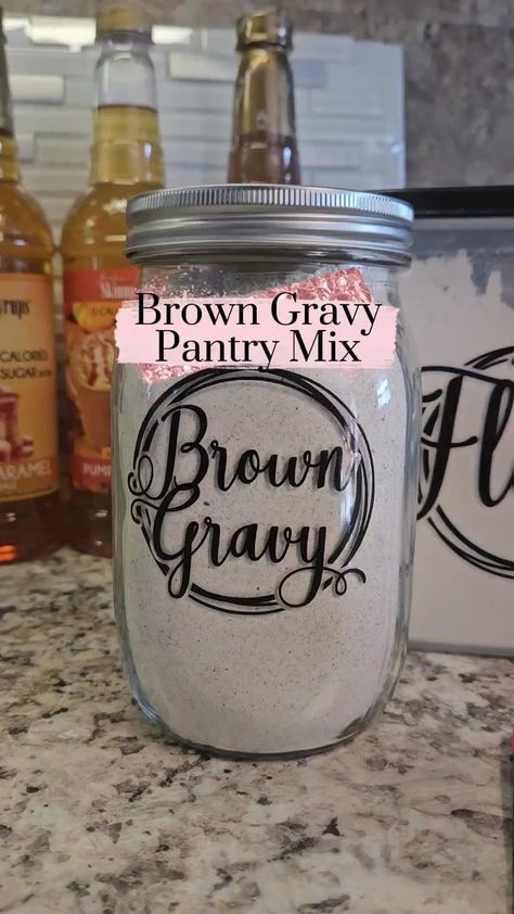 Country Gravy Mix Recipe, Brown Gravy Mix Recipe, Brown Gravy Recipe Easy, Homemade Brown Gravy, Brown Gravy Recipe, Homemade Gravy Recipe, Baking Mix Recipes, Easy Gravy Recipe, Gravy Packet