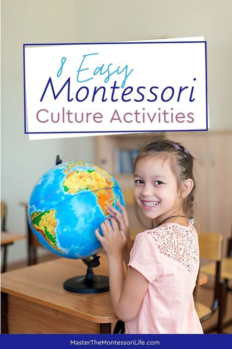 8 Easy Montessori Culture Activities Geography Games For Kids, Montessori Culture, Geography Themes, Culture Activities, Social Studies Games, Montessori Geography, Geography Activities, Montessori Lessons, Teaching Geography