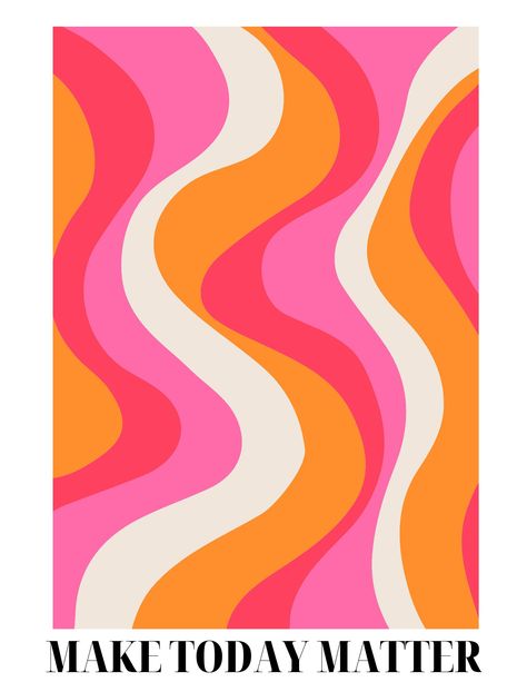 Perfect for a Groovy Retro classroom theme! Color Themed Classroom, Preppy Posters For Room, Groovy Aesthetic 70s, Retro Paintings Ideas, Colorful Retro Aesthetic, Groovy Retro Classroom, Retro Classroom Theme, Groovy Interiors, Motif Retro