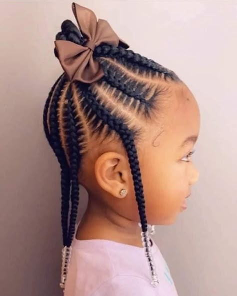 Aaliyah Hairstyles, Girls Braided Hairstyles Kids, Black Baby Girl Hairstyles, Toddler Braided Hairstyles, Daughter Hairstyles, Black Kids Braids Hairstyles, Kids Hair Styles, Girl Hair Dos, Lil Girl Hairstyles