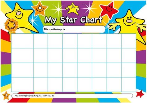 Star Chart Star Reward Chart, Magnetic Chore Chart, Toddler Reward Chart, Star Of The Week, Sticker Chart, Chore Chart Kids, Board For Kids, Reward Stickers, Star Chart