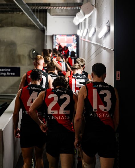 Essendon Football Club | Out we come for Pidge’s 150th + our stage to own. COME ON YOU BOMBERS 🔴⚫️ | Instagram Essendon Football Club, Football Club, Vision Board, Football, Red, On Instagram, Quick Saves, Instagram, American Football