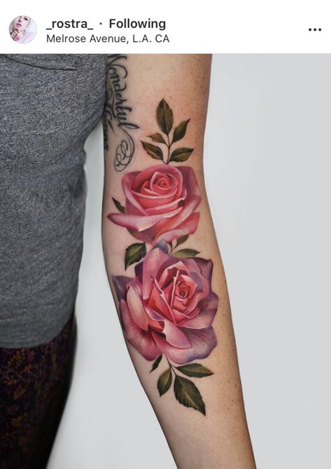 Rose Petal Tattoo, Orange Rose Tattoo, Rose And Butterfly Tattoo, Roses Tattoo, Dad Tattoos, Rose Tattoo Design, Tattoo Project, Spine Tattoo, Tattoo Cover-up