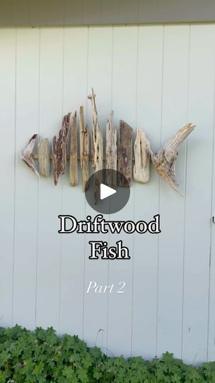 If you collect driftwood, then you know what a high it is to find that perfect piece of wood. That beautiful burnished patina or the weather worn pieces from old lobster traps. Walking our beaches in the spring is the perfect time to collect lots of driftwood.   This was a simple project that added a bit of coastal whimsy to our cottage. Part 3 of the series coming soon!  / \ / \ /  #driftwood #driftwooddecor #driftwoodsculpture #beachcombing #beachwalks #princeedwardisland #atlanticcanada #pei #peibeaches #maker #makersgonnamake #retired #retiredlife #reused #reusedwood #found #thingsifindwhilewalking | cottageandblossom | Carabide · Happy Meal Acerage Homes, Driftwood Fish, Lobster Trap, Ed Wood, Driftwood Art Diy, Wood Fish, Driftwood Sculpture, Driftwood Decor, Atlantic Canada