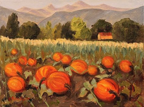 2d Felting, Nature Paintings Acrylic, Pumpkin Paintings, Fall Landscape Painting, Acrylic Painting Inspiration, Farm Paintings, Easy Acrylic Painting, Abstract Art Painting Techniques, Art Nouveau Flowers