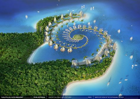 Vincent Callebaut, Eco Resort, Museum Hotel, Eco Architecture, Cebu Philippines, Sustainable Technology, Floating City, Resort Design, Family Garden