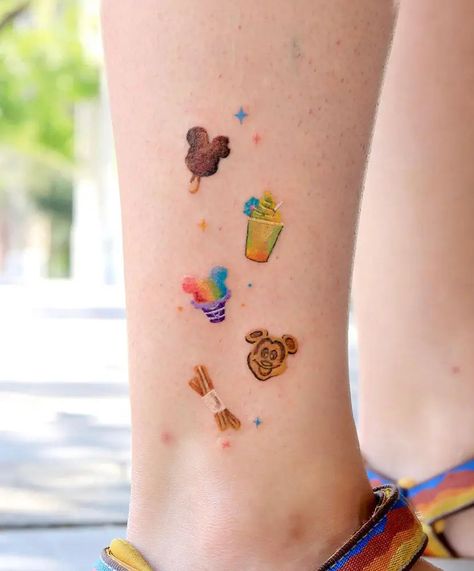 30 Best Disney Tattoo Ideas You Should Check Disney Icon Tattoo, Disney Fine Line Tattoo, Epcot Tattoo, Minimalist Disney Tattoo, Small Disney Tattoos, Tiny Disney Tattoo, Disney Characters Tattoos, Cute Disney Tattoos, Disney Tattoo Ideas