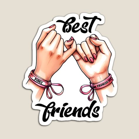 Get my art printed on awesome products. Support me at Redbubble #RBandME: https://www.redbubble.com/i/magnet/International-Friendship-Day-funny-by-GlunmanStore/162766406.TBCTK?asc=u Friendship Design Art, Friendship Stickers Printable, Friends Images Friendship, Bff Stickers Printable, Friend Images Friendship, Bff Stickers, Friendship Stickers, Diy Cake Topper Printable, Friend Stickers