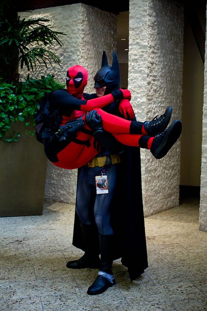 Batman And Deadpool, Deadpool And Batman, Batman And Spiderman, Ren Fair, Fandoms Unite, Marvel Cosplay, Nerd Alert, Avengers Assemble, Best Cosplay