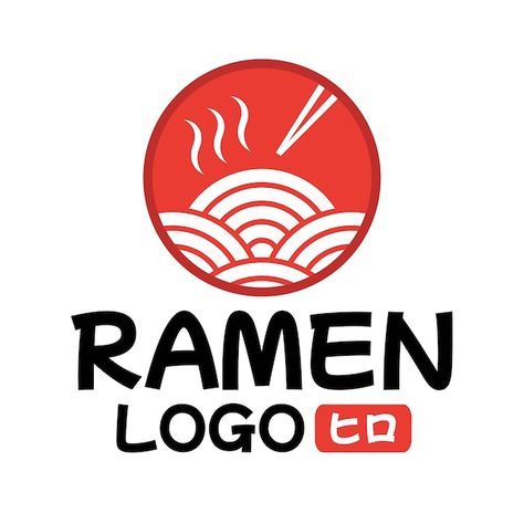 Japanese Food Logo Design, Food White Background, Ramen Logo, Ramen Japanese, Logo Maker App, Japanese Logo, Food Logo Design, Design Restaurant, Japanese Ramen