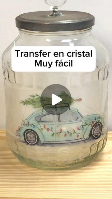 Glass Transfer, Decoupage Jars, Christmas Time, Decoupage, Paper Crafts, Glass, On Instagram, Instagram