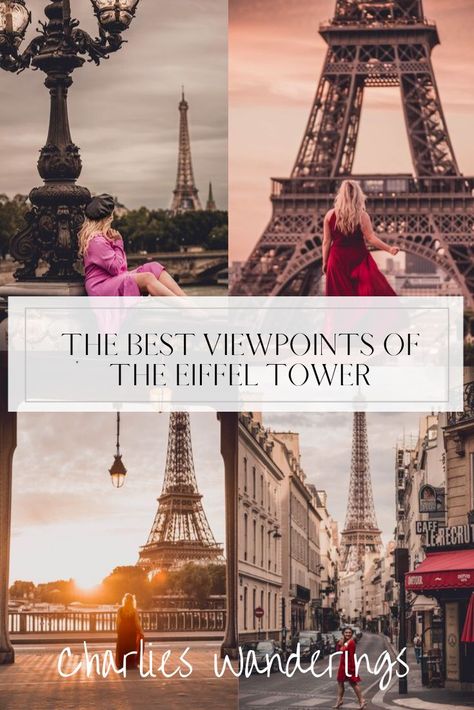 If you are looking for Instagrammable places in Paris, you won't want to miss the best Eiffel Tower photo spots. This Paris bucket list includes the best Eiffel Tower viewpoints including the best hotels with Eiffel Tower views. Add these best views of the Eiffel Tower to your itinerary! | best views of eiffel tower | stunning views of the eiffel tower in paris | view of eiffel tower | eiffel tower instagram pictures | paris tour eiffel view Eiffel Tower Instagram, Eiffel Tower Photo, Eiffel Tower Pictures, Paris Bucket List, Eiffel Tower Photography, Eiffel Tower In Paris, Paris View, Tower In Paris, Paris Tour