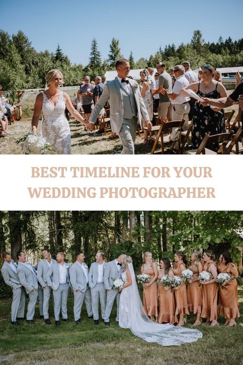 Wedding Day Timeline Checklist | Wedding Planning Tips | Hayley Zumkeller Photography | As a Wedding Photographer I have seen over one hundred weddings and all the different timelines. This blog shares my top wedding day timeline tips so you can stress less on your big day! Find wedding photography timeline, wedding planning tips, wedding day details, and planning your wedding day timeline. Wedding Day Timeline For Photographer, Wedding Photography Timeline Template, 6 Hour Wedding Photographer Timeline, Wedding Photographer Tips, Timeline Wedding Planning, Wedding Photography Timeline, Checklist Wedding Planning, Photography List, Timeline Wedding