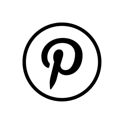 Pinterest White App Icon, Iphone Icons White And Black, Pinterest White Logo, Pinterest Logo Black And White, White Black App Icons, App Covers Black And White, Black And White Pinterest Icon, App Icons White And Black, White Pinterest Icon