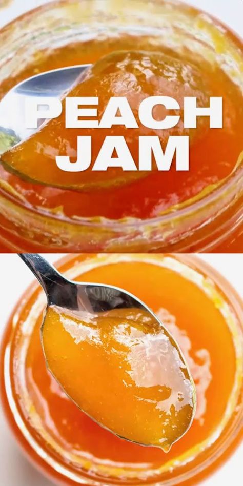 French Peach Jam Recipe Peach Jam Recipe Without Pectin, Diy Jam, French Stove, Fresh Peach Recipes, Canning Jam Recipes, Peach Jam Recipe, Home Canning Recipes, Jam Recipes Homemade, Homemade Jelly