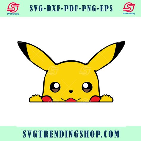 Pikachu Svg Files Free, Pikachu Svg, Svg Pokemon, Trending Svg, File Free, Cute Pokemon, Craft Fair, Craft Fairs, Svg Cuts