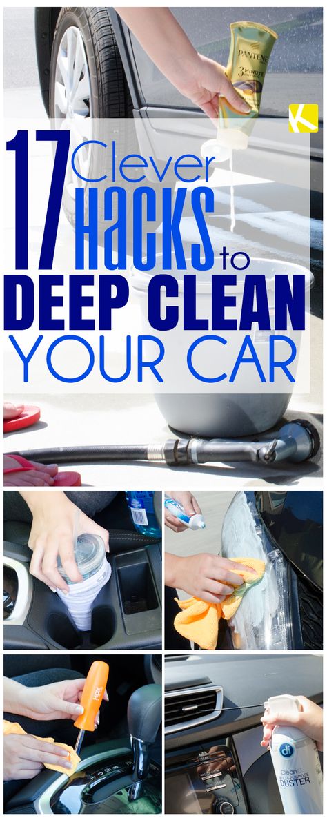 Astuces Diy, Deep Cleaning Tips, Clean Your Car, Car Cleaning Hacks, Car Hacks, Diy Cleaners, Deep Clean, House Cleaning Tips, Diy Cleaning Products