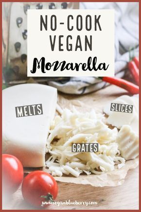 Vegan Mozzarella that you can make with a few simple ingredients in your BLENDER! Must TRY! #vegancheese #veganmozzarella #easyvegan Easy Vegan Cheese Recipe, Easy Vegan Cheese, Vegan Pizza Cheese, Vegan Cheese Recipe, Vegan Mozzarella Cheese, Recipes With Mozzarella Cheese, Vegan Cheese Recipes, Vegan Mozzarella, No Cook