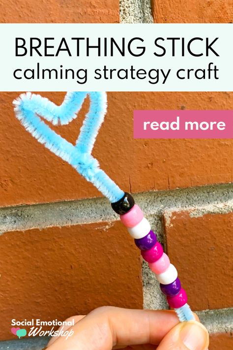 Breathing Stick, Coping Skills Activities, Social Emotional Activities, Calming Strategies, Health Activities, Deep Breathing, School Social Work, Calming Activities, Group Ideas