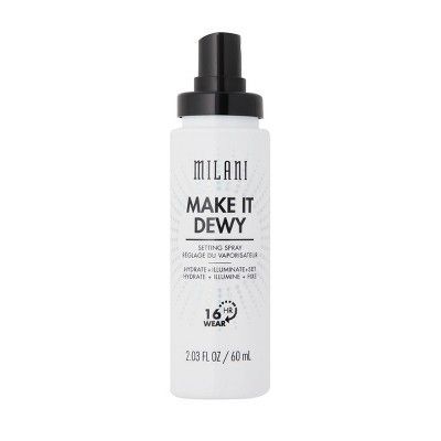 Milani Make It Dewy 3-in-1 Setting Spray – 2.03 fl oz | Target Covergirl Powder, Drugstore Setting Spray, Dewy Setting Spray, Dewy Face, Hydrating Setting Spray, Makeup Finishing Spray, Voluminous Mascara, Maybelline Instant Age Rewind, Face Spray