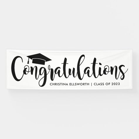 Graduation Party Banners, Cap Graduation, Open House Invitation, Graduation Congratulations, Banner Graduation, Graduation Poster, 2022 Graduation, 2023 Graduation, Graduation Signs