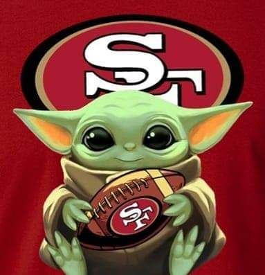 49ers Funny, Football Party Printables, Soccer Humor, Football Humor, Sf Niners, 49ers Pictures, San Francisco Giants Logo, Wallpapers Funny, Yoda Wallpaper