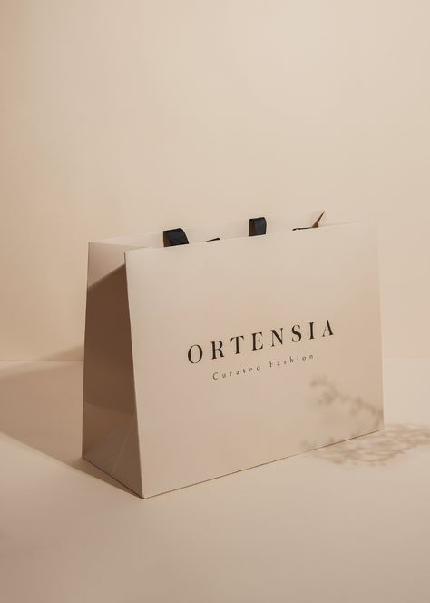 ORTENSIA | Branding on Behance Luxury Fashion Branding, Luxury Paper Bag, Consulting Branding, Custom Paper Bags, Shopping Bag Design, Logo Online Shop, Paper Bag Design, Luxury Packaging Design, Small Business Gifts