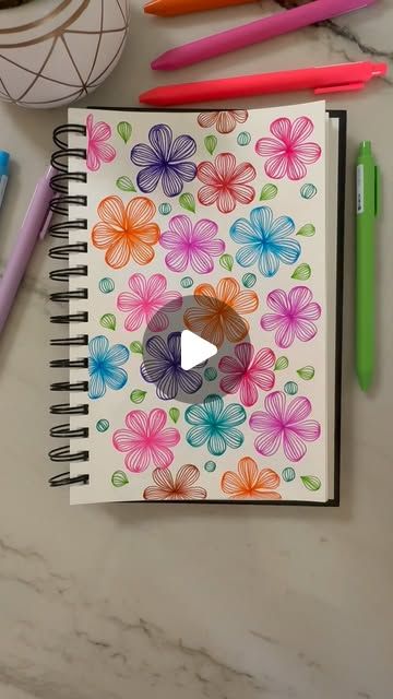 Watercolor And Zentangle, Sketch Pen Art Doodles, Zentangle Flower Doodles, Gel Pen Doodles, Mindful Drawing, Pen Art Doodle, Gel Pen Drawings, Gel Pen Art, Drawing Rocks