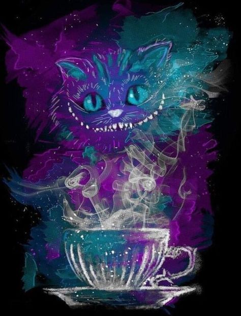 Cheshire Cat Wallpaper, Bedroom Wall Painting, Cheshire Cat Art, Alice And Wonderland Tattoos, Cheshire Cat Alice In Wonderland, Embroidery Home Decor, Alice In Wonderland Artwork, Dark Alice In Wonderland, Alice In Wonderland Drawings