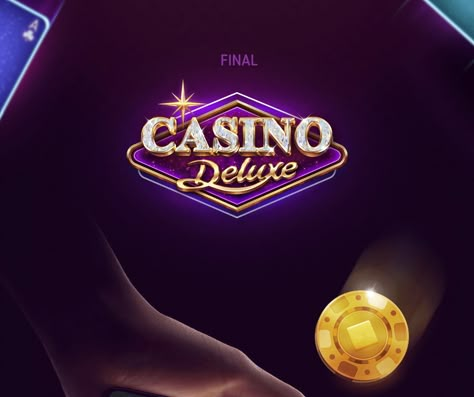 Casino logo on Behance Casino Design, Casino Logo Design, Casino Poster Design, Casino Ads Design, Casino Graphics, Casino Logo Design Ideas, Casino Online Logo, Casino Logo, Shop Name Ideas