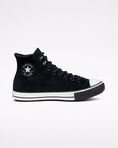 Converse Winter, Converse Style Women, Shoe Converse, High Top Chucks, Black High Top Sneakers, High Top Shoe, Jack Purcell, Custom Boots, Man Shoes