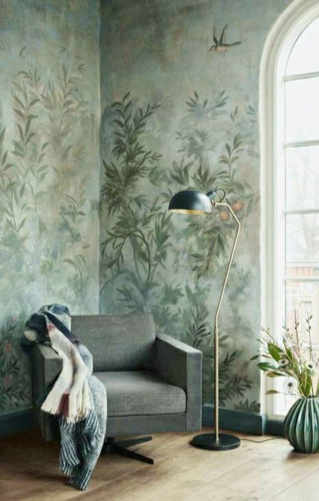 Green Plum, Room Green, Victorian Wall, Broste Copenhagen, The Secret Garden, Room Color, Scandinavian Furniture, Wall Finishes, Green Wool