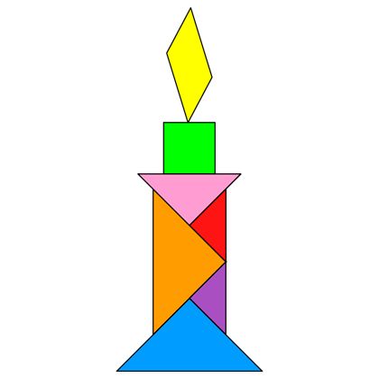 Tangram Candle Tangram Activities, Tangram Patterns, Puzzle Activities, Elementary School Activities, Cute Powerpoint Templates, Tangram Puzzles, Math Charts, Easy Art For Kids, Shapes Preschool