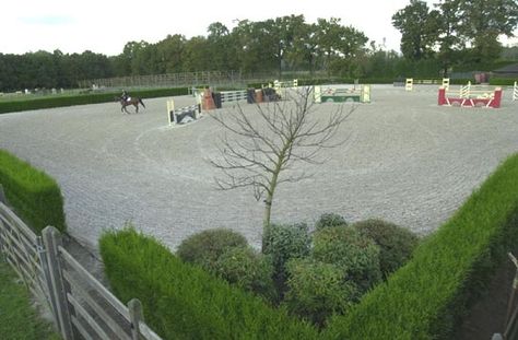 Jumping Arena Outdoor, Jumping Arena, Horse Riding Arena, Dressage Arena, Stable Style, Backyard Barn, Riding Arena, Horse Arena, Dream Stables