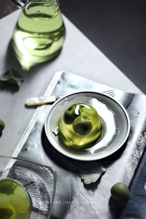 Jelly Aesthetic, Jelly Photography, Benefits Of Dandelion, Japanese Food Illustration, Food Set Up, Fine Dining Desserts, Recipes Healthy Dinner, Green Plum, Healthy Dinner Recipe