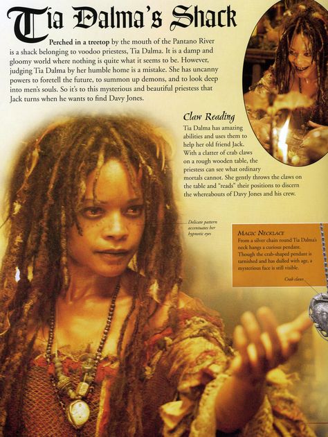 Pinspiration: Tia Dalma's Shack Pirates Of The Caribbean Tia Dalma, Pirates Of The Caribbean Witch, Tia Dalma Calypso, Tia Dalma Aesthetic, Calypso Pirates Of The Caribbean, Calypso Pirates, Tia Dalma, Voodoo Priestess, Kaptan Jack Sparrow