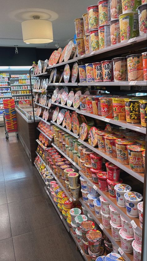 Asian Convenience Store Food, Asian Store Aesthetic, Korean Market Aesthetic, Korean Convient Store, Korean Supermarket Aesthetic, Asian Market Aesthetic, Korean Convenience Store Aesthetic, Kpop Birthday Party Ideas, Asian Convenience Store