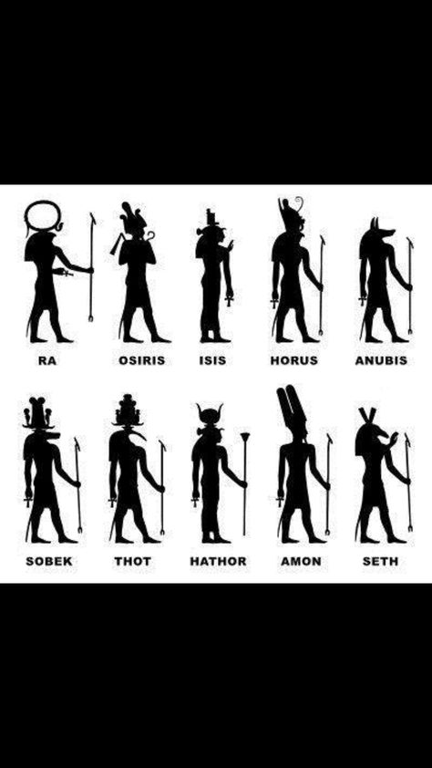 Seth God, Osiris God, Horus God, Hathor Goddess, God Osiris, Anubis God, Starověký Egypt, Ancient Egyptian Deities, Kemet Egypt