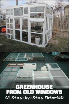 Greenhouse With Old Windows, Unique Greenhouse, Greenhouse From Old Windows, Window Greenhouse, Cheap Greenhouse, Conservatory Greenhouse, Diy Greenhouse Plans, Best Greenhouse, Greenhouse Shed