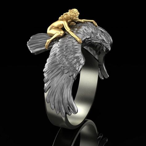 Smarter Shopping, Better Living! Aliexpress.com Aigle Royal, Bird Rings, Eagle Ring, Black Punks, Biker Jewelry, Biker Rings, Silver Eagles, Animal Rings, Estilo Punk