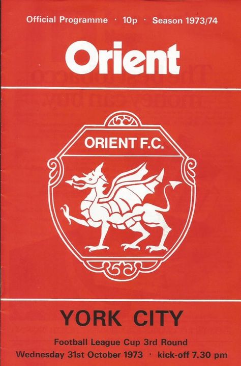 York City | Leyton Orient F.C. Programmes Bobby Fisher, Peter Allen, Leyton Orient, Interior Design Student, Blackburn Rovers, English Football, Football Program, Aston Villa, Football League