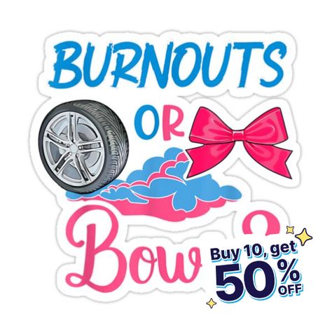 Burnouts Or Bows Gender Reveal, Bows Gender Reveal, Bow Gender Reveal, Gender Reveal Party Theme, Reveal Party, Reveal Parties, Gender Reveal Party, Shower Gifts, Gender Reveal