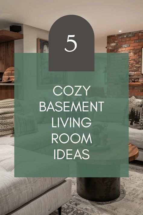 Transform your basement into a cozy haven with these 5 tips. Create warm and inviting spaces by choosing comfy furniture and soft色 palettes. Make the most of low, natural light with mirrors and layered lighting. Incorporate personal touches, such as artwork or family photos, to add character. Don't forget about area rugs for comfort and an anchored feel. Whether you're hosting movie nights or enjoying a quiet moment, these cozy basement living room ideas will enhance your retreat for ultimate relaxation and connection. Basement Living Room Ideas Farmhouse, Cozy Conversation Room, Basement Living Room Decor Ideas, How To Bring Warmth To A Room, Small Cozy Family Room Ideas, How To Decorate A Basement Family Room, Comfy Basement Ideas Cozy Living, Basement Decor Ideas Cozy Living, Cozy Dens Tv Room